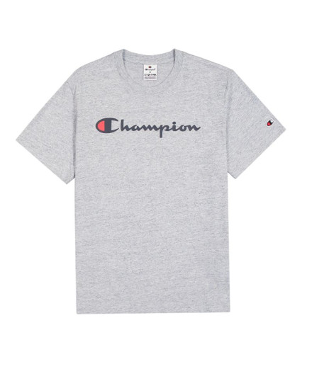 Camiseta Champion T-Shirt de Gola Redonda Homem Cinza