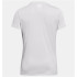 Camiseta de Fitness Under Armour Tech Ssc- Twist Mulher Cinza