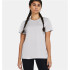 Camiseta de Fitness Under Armour Tech Ssc- Twist Mulher Cinza