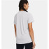 Camiseta de Fitness Under Armour Tech Ssc- Twist Mulher Cinza