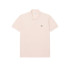 Polo Lacoste Camisa de Gola Listrada de Mangas Curtas Homem Rosa Claro