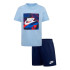 Camiseta Nike Nkn Club Express Ss Tee Short Infantil Marinho