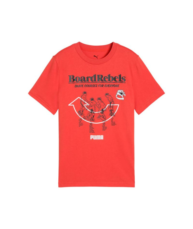 Camiseta Puma Mid90S Graphic Tee I, Fogo...
