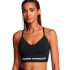 Sutiã esportivo de Fitness Under Armour Vanish Seamless Low Bra Mulher Preto