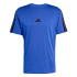 Camiseta adidas 3 Bandas Sj Homem Azul/Preto