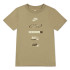Camiseta Nike Nike Brandmark Stack Menino Bege