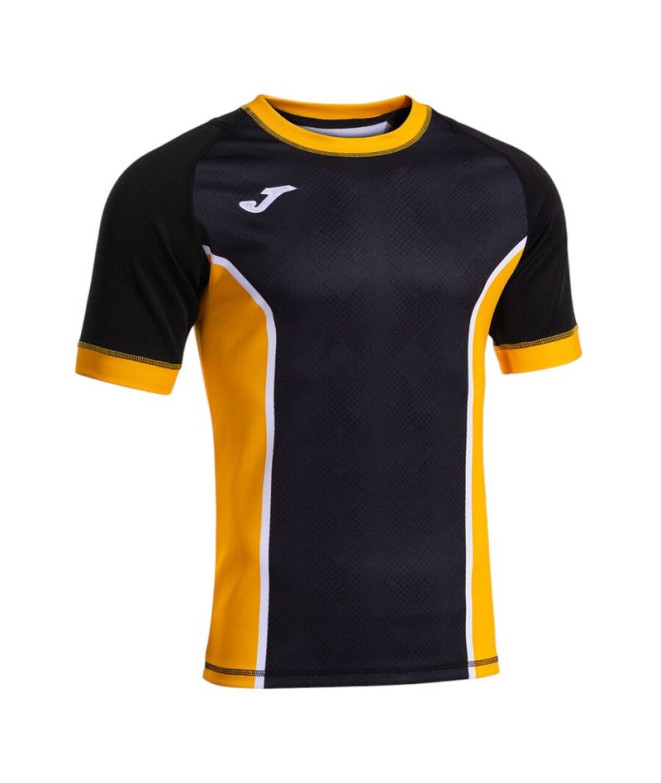 Camiseta Joma Myskin Iii Preto Amarelo Menino