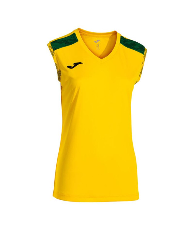 Camiseta Joma Campeonato Viii Amarelo Verde Menina