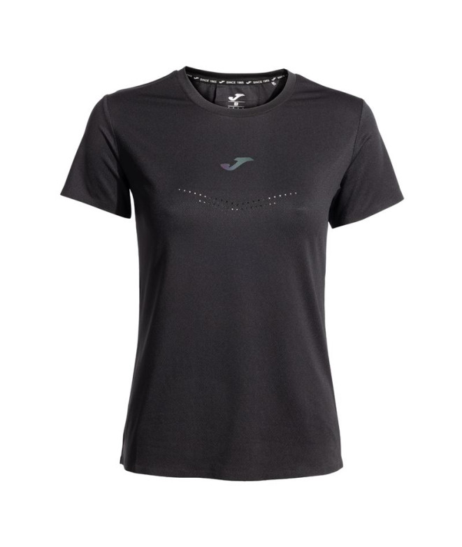 Camiseta de Running Joma R-City Mulher Preto