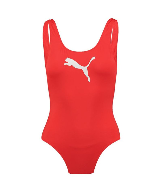 Fato de banho Puma Swim Mulher Vermelho