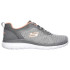 Sapatilhas Skechers Bountiful - Quick Pa Mulher Malha de engenharia cinzenta / Guarnição coral