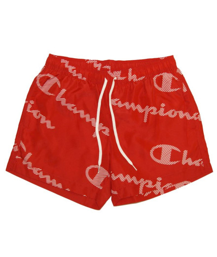 Fato de banho Champion Calção de praia vermelho estampado