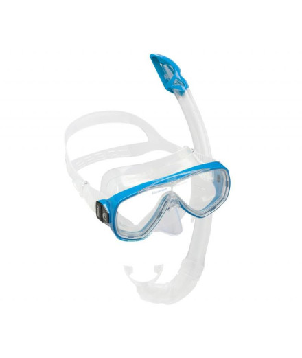Kit de Snorkel Cressi Sub ONDA TRANSP.-AZUL (ONDA + MEXICO)