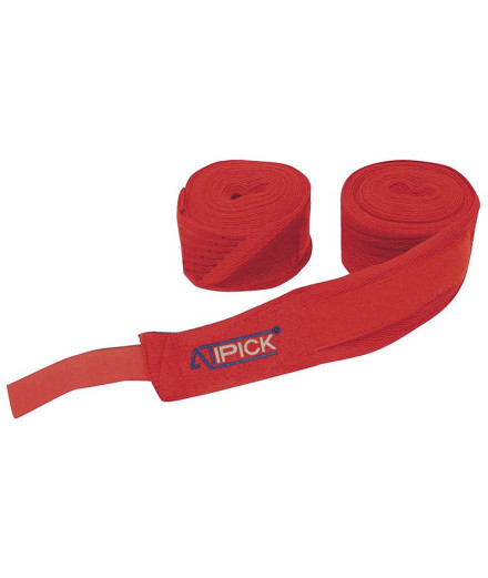 Pack 2 Vendas Algodão Boxe Atipick 5 cm x 2,5 m Vermelho