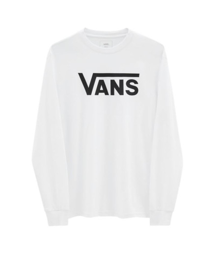 T-shirt Vans Classic MN Manga comprida Branco