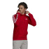 Moletom adidas com capuz Essentials Fleece 3-Stripes M Vermelho