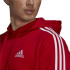 Moletom adidas com capuz Essentials Fleece 3-Stripes M Vermelho