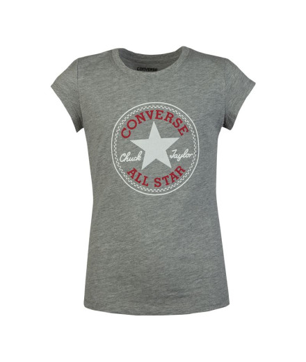 T-shirt Converse Timeless Chuck Patch G Cinzento