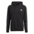 Moletom adidas com capuz Essentials 3-Stripes M Preto