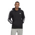 Moletom adidas com capuz Essentials 3-Stripes M Preto