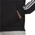 Moletom adidas com capuz Essentials 3-Stripes M Preto