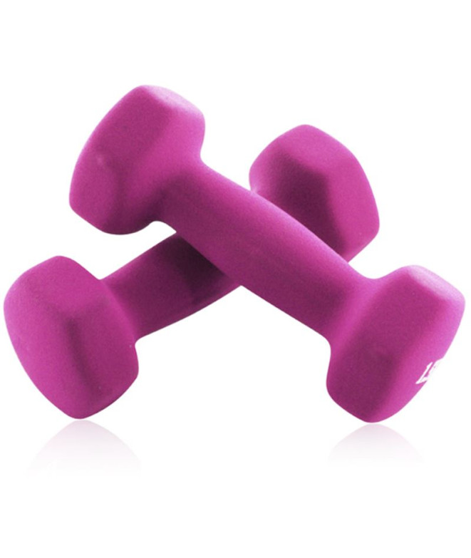 Fitness Joluvi Halteres 1 kg cor-de-rosa